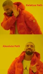 Relative Path vs. Absolute Path